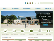 Tablet Screenshot of cedarhilltx.com